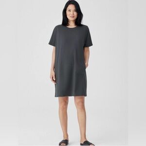 Eileen Fisher Dark Grey T shirt Dress